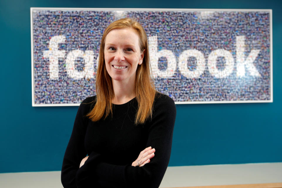 Monika Bickert, Facebook's head of global policy management poses before attending a content summit at France's Facebook headquarters in Paris, France, May 15, 2018.  REUTERS/Charles Platiau