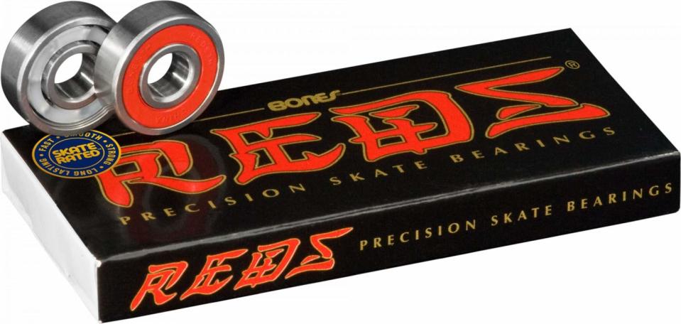 Bones Reds Skateboard Bearings, 8 pack