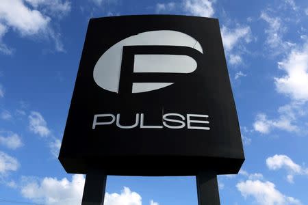 The Pulse nightclub sign is pictured following the mass shooting in Orlando, Florida, U.S. in this file photo dated June 21, 2016. REUTERS/Carlo Allegri/File Photo