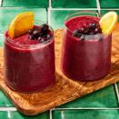<p>This vibrant beet smoothie combines sweet and earthy beets with berries, banana and orange juice for a well-balanced flavor. Look for packaged cooked beets where the prepared fruits and vegetables are sold. <a href="https://www.eatingwell.com/article/291122/surprising-health-benefits-of-beets/" rel="nofollow noopener" target="_blank" data-ylk="slk:Beets are high in belatins;elm:context_link;itc:0;sec:content-canvas" class="link ">Beets are high in belatins</a>, an antioxidant that may help decrease inflammation in the body. Other nutrient-packed ingredients add even more anti-inflammatory power, like the anthocyanins in blueberries and the gingerol found in ginger. <a href="https://www.eatingwell.com/recipe/8035296/beet-smoothie/" rel="nofollow noopener" target="_blank" data-ylk="slk:View Recipe;elm:context_link;itc:0;sec:content-canvas" class="link ">View Recipe</a></p>