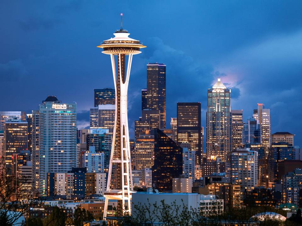 The Space Needle in Seattle, Washington.