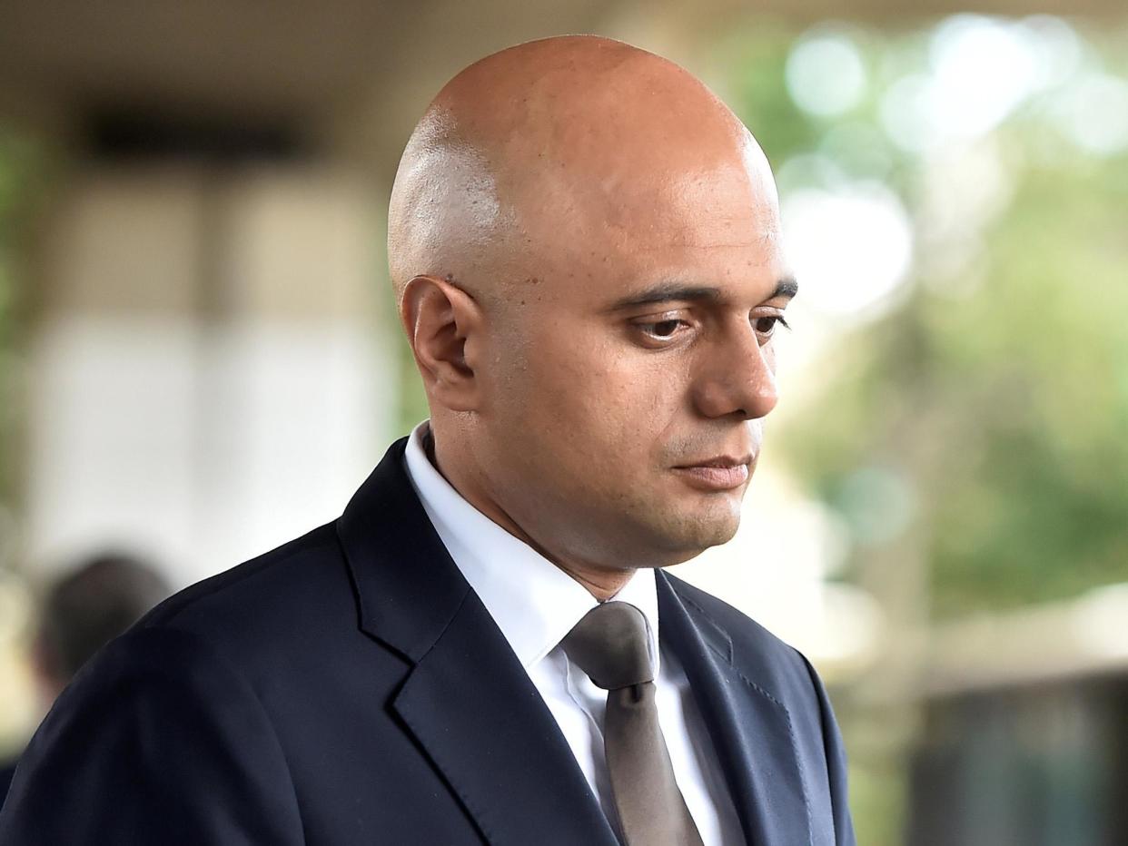 Mr Javid, the first British Pakistani MP to run a government department, said: 'Corbyn wrong to sack Sarah Champion. We need an honest open debate on child sexual exploitation, including racial motivation': Reuters