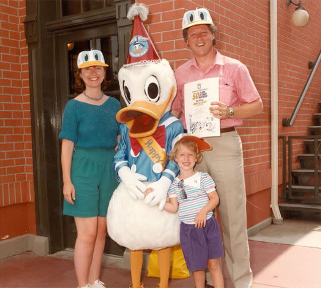 Hillary Clinton shared this nostalgic picture of the 'happy' family on Twitter on US Father's Day on Sunday, with the caption: 'Happy Father's Day @BillCinton'. Picture: Twitter/Hillary Clinton