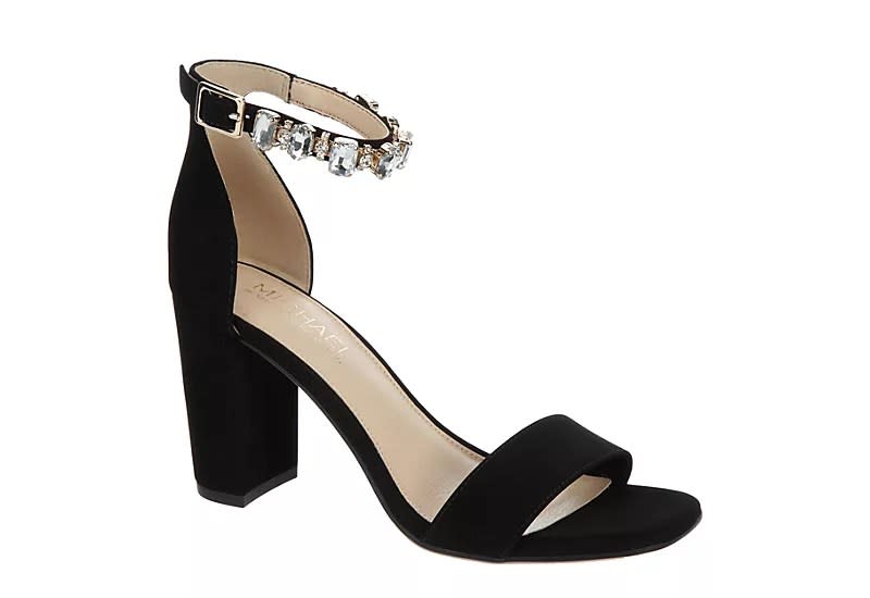 Rack Room Shoes, Michael By Michael Shannon, sandals, crystalized, strappy, black