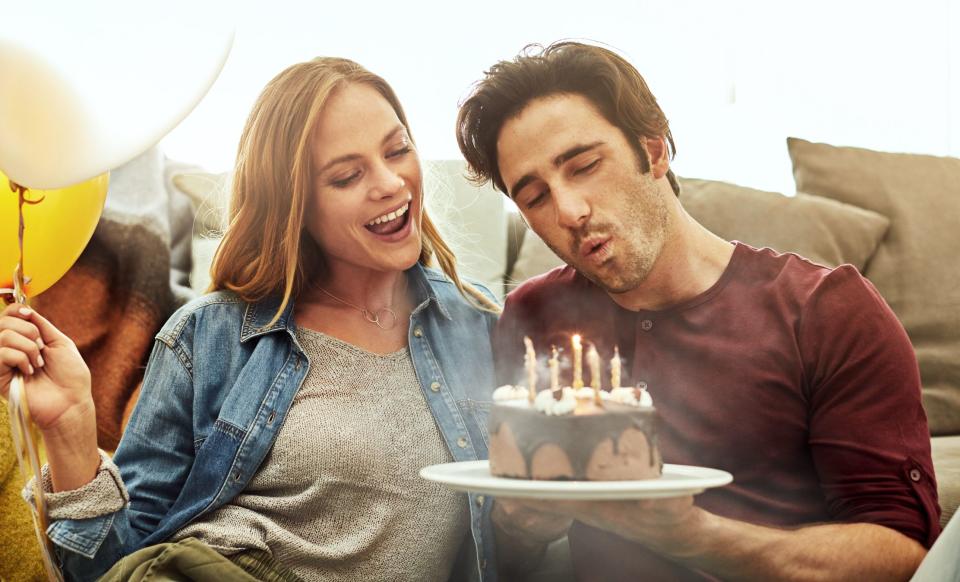 <p>It's your husband's birthday! This day of celebration comes but once a year, so make it count. It's time to break out the confetti, blow up the balloons, and bake his favorite<a href="https://www.countryliving.com/food-drinks/g4296/homemade-birthday-cake-ideas/" rel="nofollow noopener" target="_blank" data-ylk="slk:homemade cake;elm:context_link;itc:0;sec:content-canvas" class="link "> homemade cake</a> (or pick up a cake from the local bakery...we won't tell). And don't forget the card! Whether you hit the drug-store card aisle and pick out a greeting card or enlist the kids' help to make a<a href="https://www.countryliving.com/diy-crafts/g29069859/diy-birthday-cards/" rel="nofollow noopener" target="_blank" data-ylk="slk:DIY birthday card;elm:context_link;itc:0;sec:content-canvas" class="link "> DIY birthday card</a>, you need a special message to write inside. You can always go the funny route if that's your guy's style or decide on something more heartfelt, but this occasion requires something more than "Love, Me." Our list of 20 quotes should get you started. If you need more inspiration, check out <a href="https://www.countryliving.com/life/entertainment/g19702255/birthday-quotes/" rel="nofollow noopener" target="_blank" data-ylk="slk:birthday quotes for everyone;elm:context_link;itc:0;sec:content-canvas" class="link ">birthday quotes for everyone </a>or even <a href="https://www.countryliving.com/life/g1750/father-day-quotes/" rel="nofollow noopener" target="_blank" data-ylk="slk:Father's Day quotes;elm:context_link;itc:0;sec:content-canvas" class="link ">Father's Day quotes</a>. He will appreciate your efforts!</p>