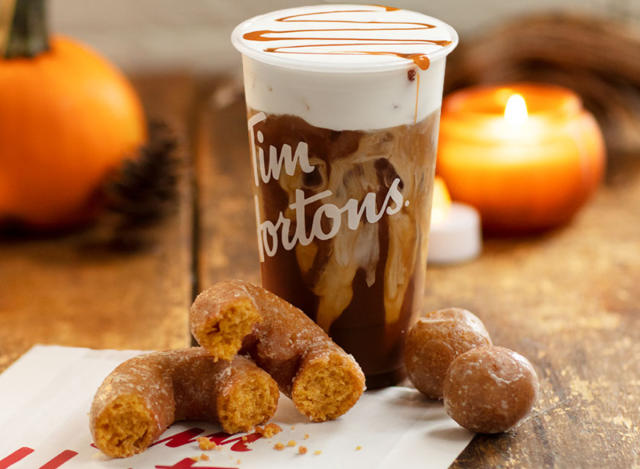 What does Tim Hortons do for Pumpkin Spice Season?