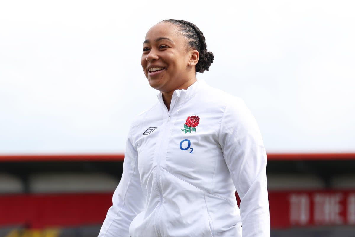 Eyes on the prize: England flanker Sadia Kabeya is fully focused on the significant challenges ahead (The RFU Collection via Getty Images)