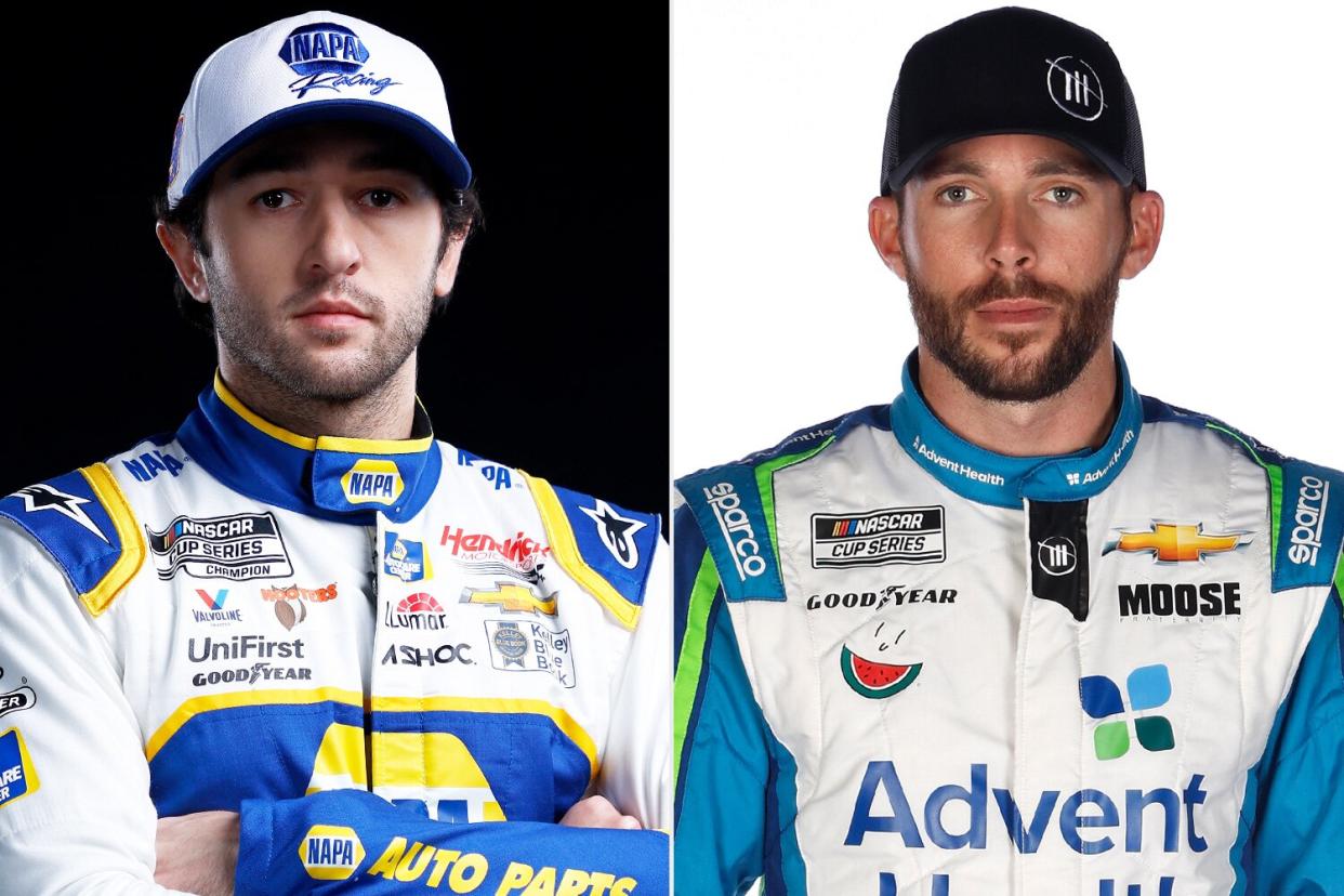 NASCAR drivers Chase Elliott and Ross Chastain