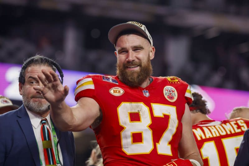 Travis Kelce will host the new game show "Are You Smarter Than a Celebrity?" File Photo by John Angelillo/UPI