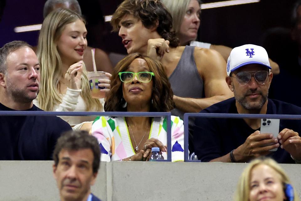 Gayle King attends the Men's Singles Semifinal match (Getty Images)