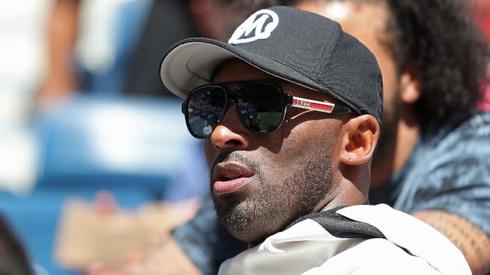 In this August 2019 photo, former NBA player Kobe Bryant watches a Women’s Singles second-round match between Naomi Osaka of Japan and Magda Linette of Poland on Day Four of the 2019 U.S. Open. (Photo: Al Bello/Getty Images)