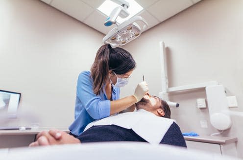   <span class="attribution"><a class="link " href="https://www.shutterstock.com/image-photo/female-dentist-examining-patient-tools-dental-757785106?src=6bc989b3-6bf0-451b-8bf2-6d9b4e79c551-1-26" rel="nofollow noopener" target="_blank" data-ylk="slk:shutterstock/Jacob Lund;elm:context_link;itc:0;sec:content-canvas">shutterstock/Jacob Lund</a></span>