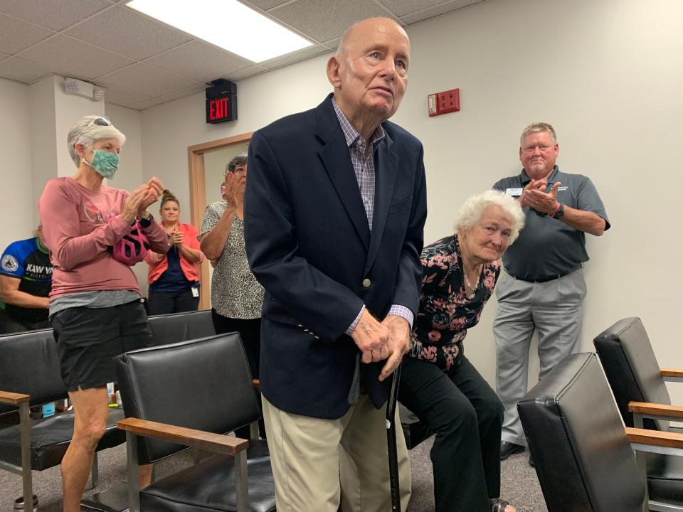 Ted Ensley was honored during a Shawnee County Commission meeting on Oct. 17, 2021, when the county decided to name the day in his recognition.
