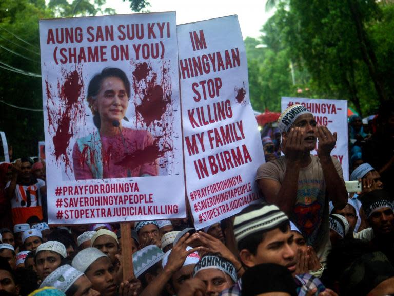 Aung San Suu Kyi 'burying her head in the sand' over Burma's 'ethnic cleansing' of Rohingya, says Amnesty International