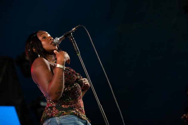 Rachel Chinouriri performing at the Forbidden Fruit Festival 2023 in Dublin, Ireland. - Credit: Kieran Frost/Redferns/Getty Images