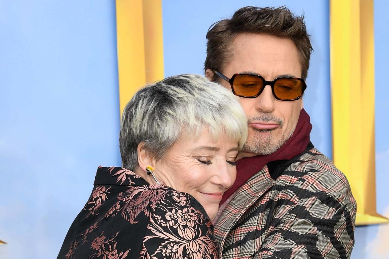 Emma Thompson and Robert Downey Jr attend the "Dolittle" special screening: Getty Images