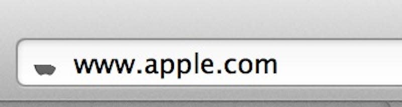 Apple favicon bookmark icon half mast design details