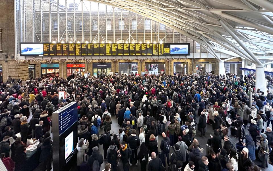 Hundreds of travellers are at London St Pancras Station following the unexpected walkouts by Channel Tunnel workers