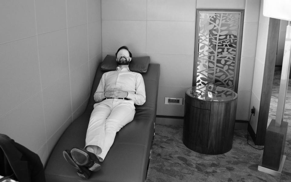 <p>These private sleep cubicles are fantastic; just be sure to set an alarm so you don’t miss your flight.</p>