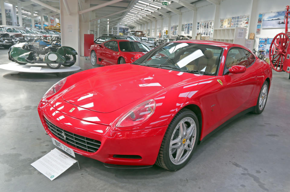 <p>There's a handful of Ferraris in the collection, and this one is arguably the least obvious. Not only is the 612 one of those cars that's usually overlooked by marque enthusiasts, but this one has a manual gearbox; of the <strong>3025 examples</strong> made, just 199 were not autos, and of those just 23 were right-hand drive.</p>