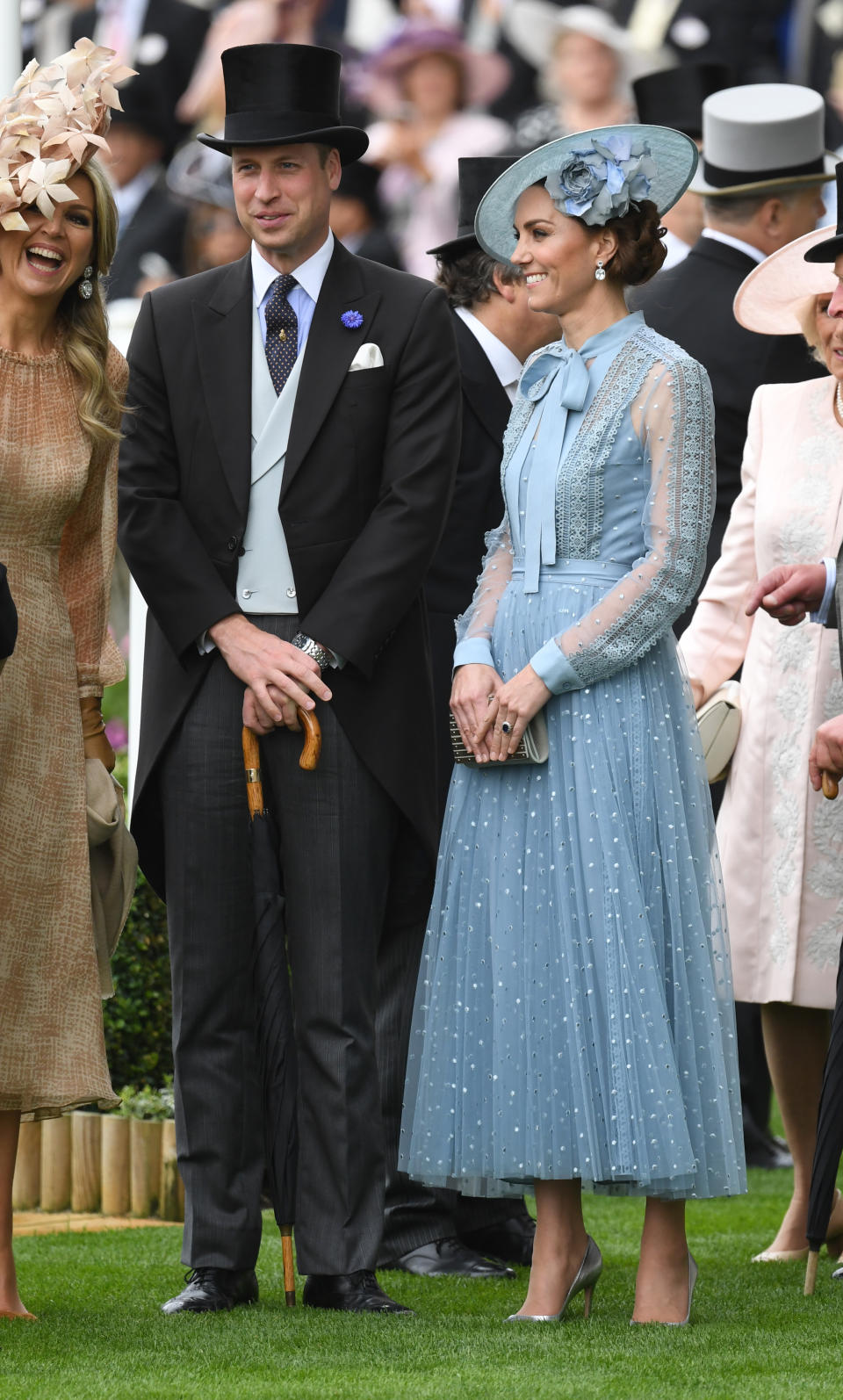 <p>The couple were every inch royal glamour in 2019 at Royal Ascot, one of the biggest royal events of the year. It was only the third time the duchess had attended the racing event. (PA Images)</p> 