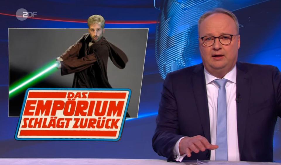 "Boris Palmer interessiert nur Boris Palmer": Oliver Welke sieht den Grünen-Politiker als Egomane und Besserwisser. (Bild: ZDF)