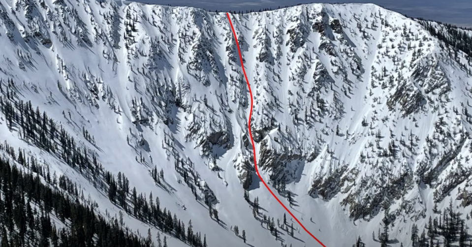 It's hard to imagine anybody skiing this line with as much speed and control as Daiek did.<p>YouTube/Josh Daiek</p>