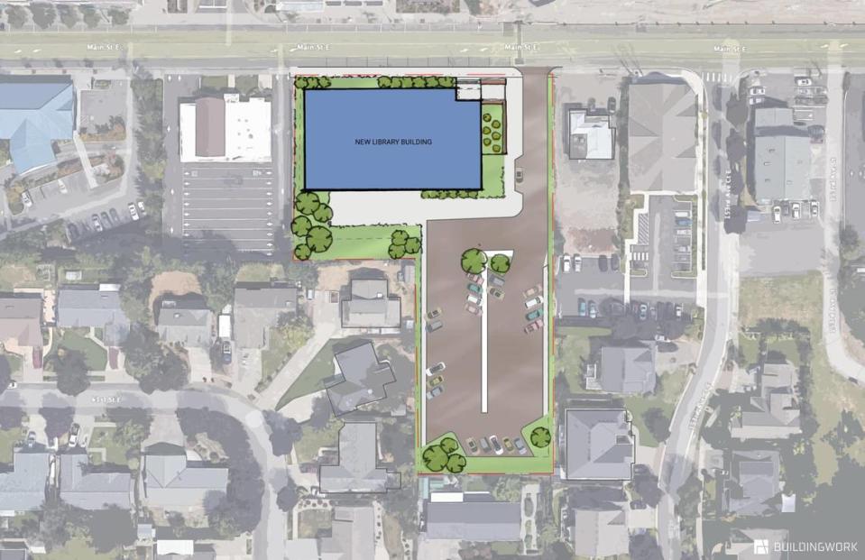 The Pierce County Library System purchased a 1.67-acre site in October 2021. The plan is to build a new library at 15126 Main St. E.