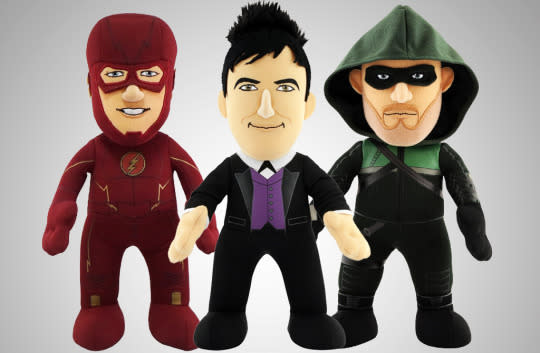 The Flash, Penguin, and Arrow Plush Dolls