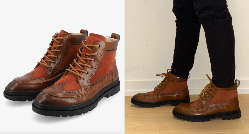 TAFT 365 Model 008 Boot review, taft Model 008 Boot In Honey, Coated in leather and suede, the TAFT Model 008 Boot is a year-round style piece (Photos via Taft Clothing & Alex Cyr).