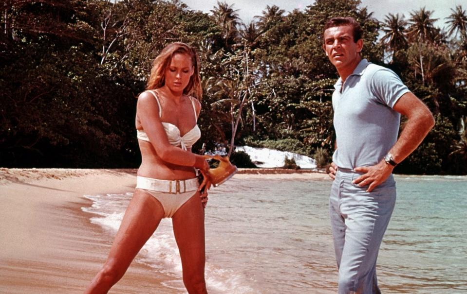 'Ursula Undress' with Sean Connery in the pivotal beach scene - Shutterstock