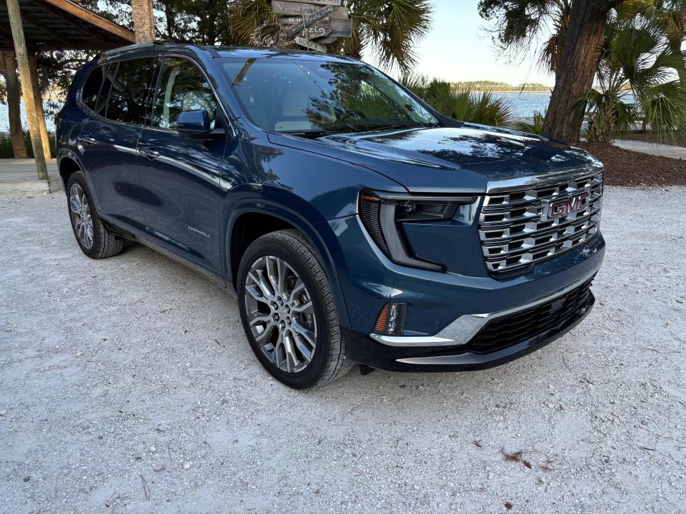 The 2024 GMC Acadia three-row SUV adds passenger and cargo space and plenty of new features.