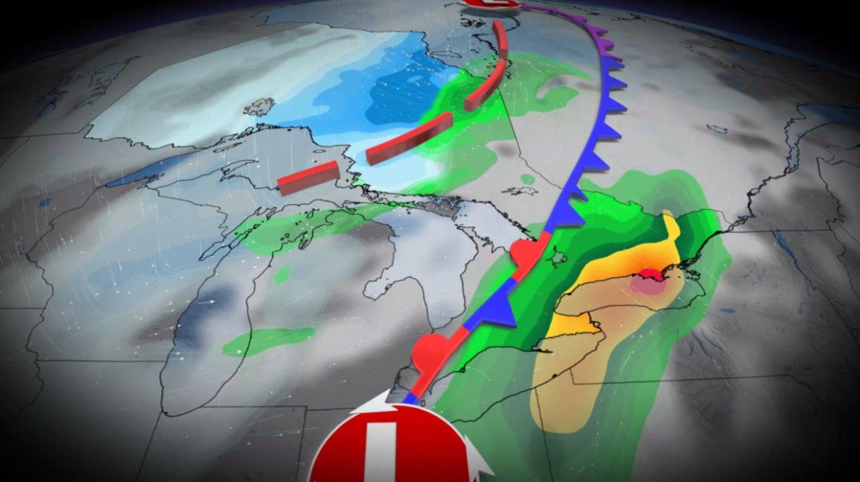 Weekend storm train eyes Ontario, watching a major system