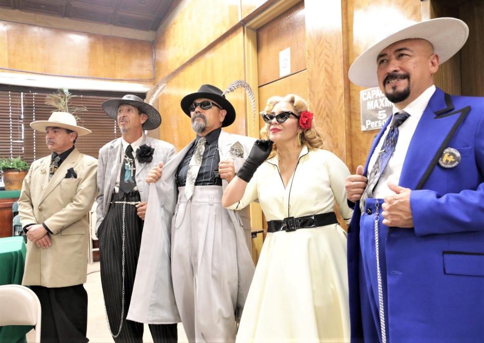 Modern-day pachucos visit the Juárez city council when it declared Sept. 19 as "Día del Pachuco," or Pachuco Day, in honor of Mexican silver screen legend Germán "Tin-Tan" Valdes.