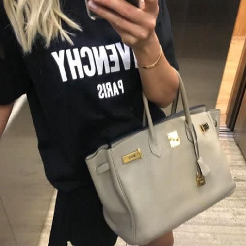 Roxy Jacenko clutches onto 'new navy' Hermes Birkin bag