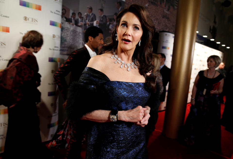 Lynda Carter attends the taping of the Kennedy Center Honors in December 2017. (Photo: Reuters/Joshua Roberts)