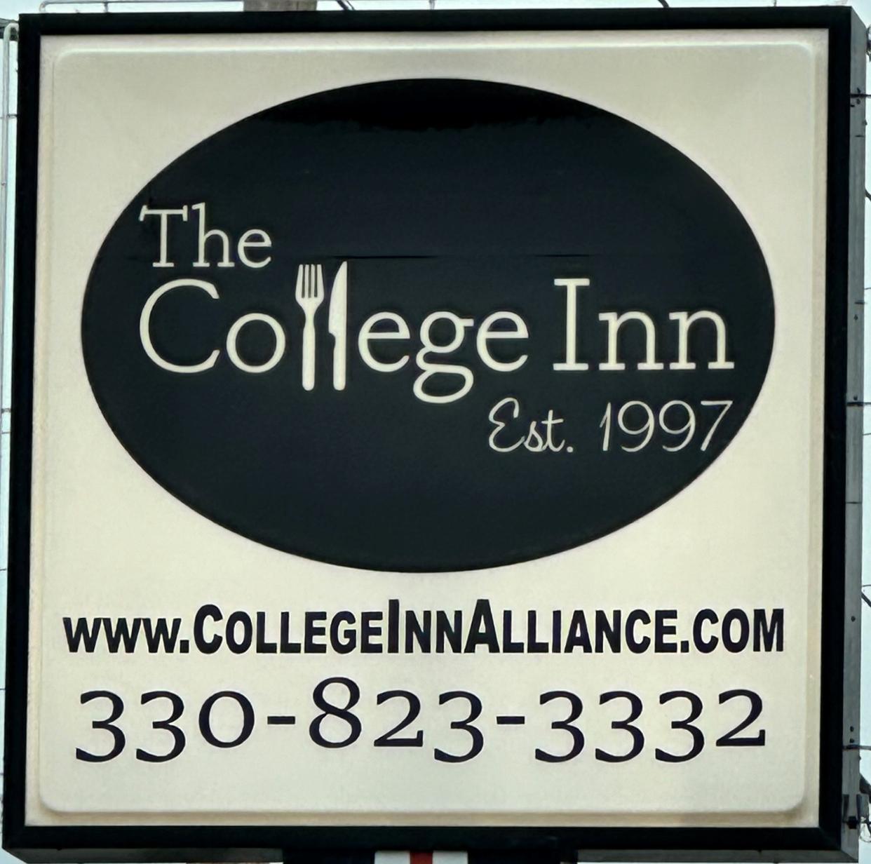 The sign at 935 W. State St. in Alliance welcomes you to The College Inn.