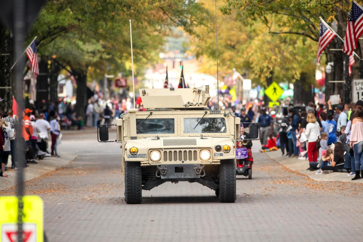 Heroes Homecoming will kick off with the Veterans Day Parade on Saturday, Nov. 5, 2022, in downtown Fayetteville.