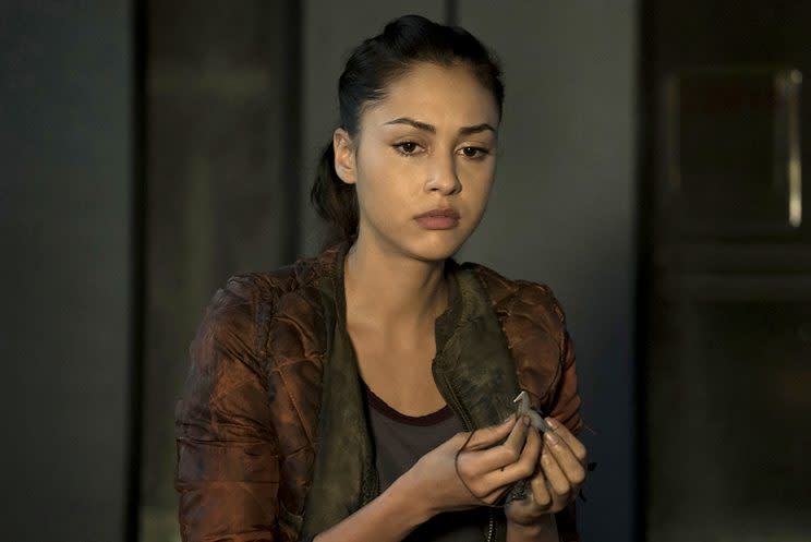 Lindsey Morgan as Raven. (Photo: Katie Yu/The CW)