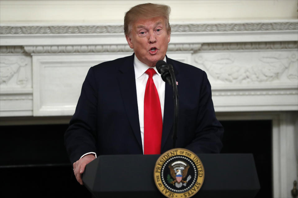 President Donald Trump has referred to legitimate investigations into his alleged criminal acts as "presidential harassment." (Photo: ASSOCIATED PRESS)