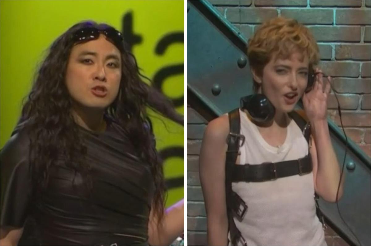 “SNL” kicks off “Brat” summer with a Charli XCX-themed talk show featuring Bowen Yang playing “Brat or Nat.”