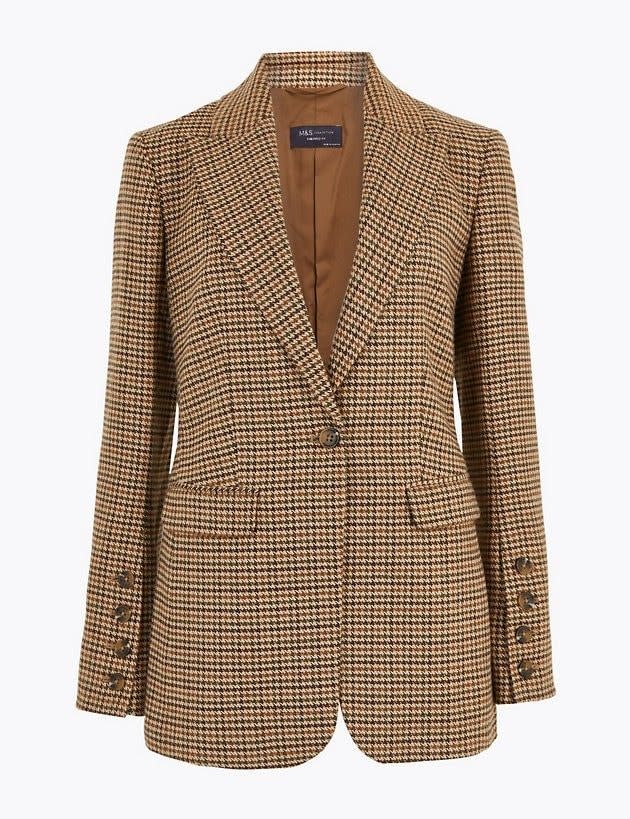 M&S dogtooth blazer -  