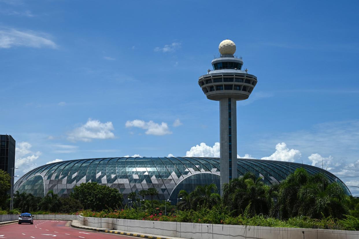 Changi International Airport in Singapore. 