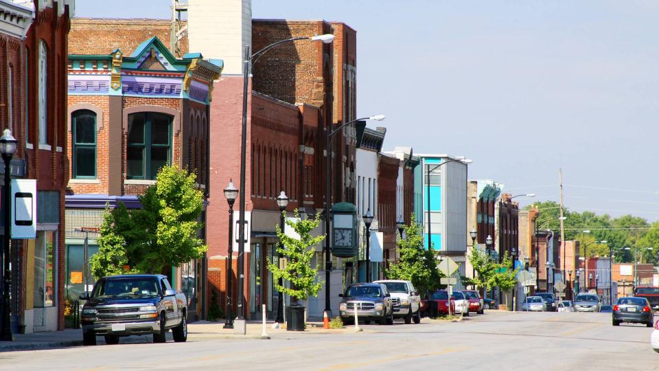 The historic section of Springfield, Missouri