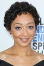 <p>Proving short hair can be curly too, Ruth Negga looks chic rather than cherub.</p>