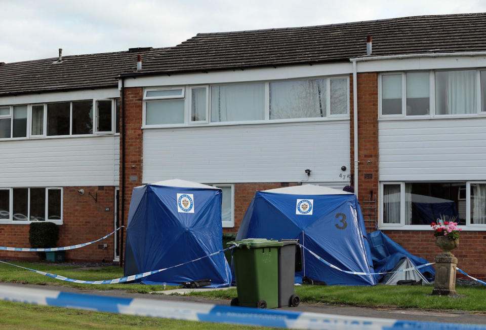 The two women were killed outside a house in Solihull on Monday morning (Picture: PA)