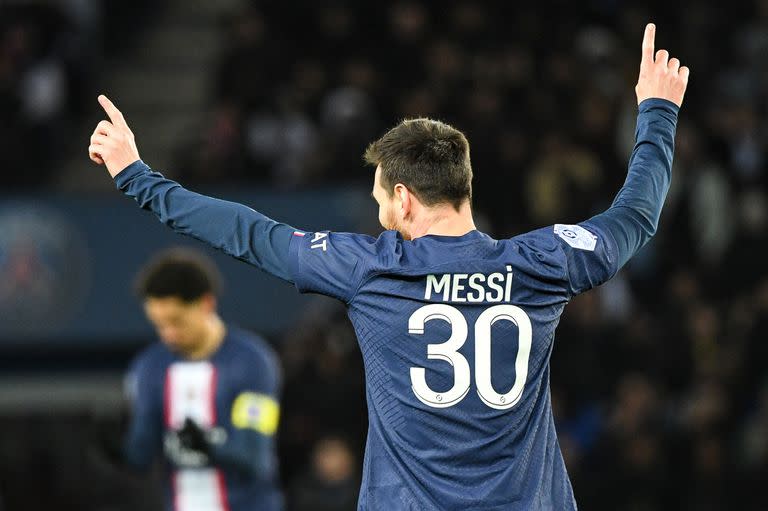 Lionel Messi celebró su primer gol con PSG luego de la consagración con la selección argentina en Qatar 2022