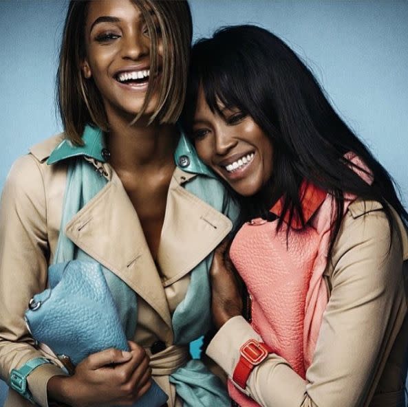 Publicité pour Burberry avec Jourdan Dunn