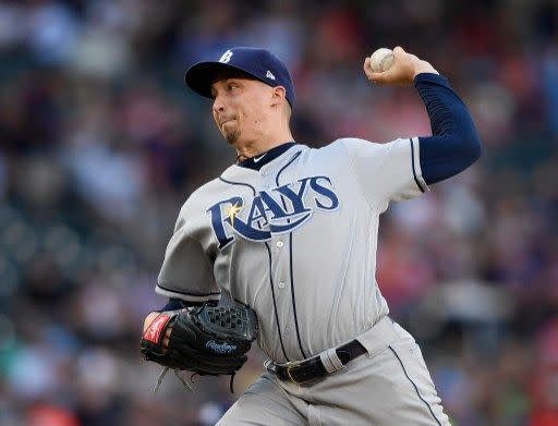 光芒左投王牌史奈爾(Blake Snell)先發，防禦率3.24，近期狀況還算不錯。法新社