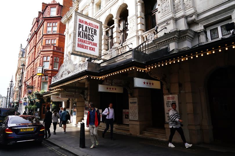 The audience were evacuated from the Noel Coward Theatre in the West End